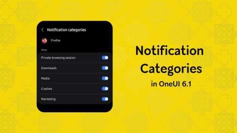 Enable Notification Categories in OneUI