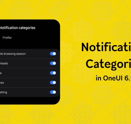 Enable Notification Categories in OneUI