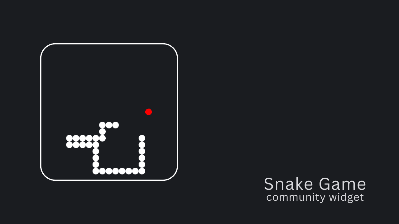 Image of the Snake Game on the homescreen of Nothing OS