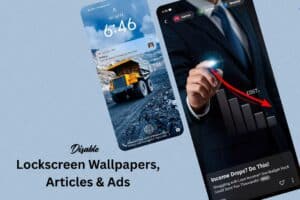 Disable Lockscreen Poster in Vivo smartphones to block articles and ads on lockscreen