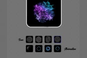 Image trying to communicate "Change the icon and animation for fingerprint unlock in Vivo smartphones"