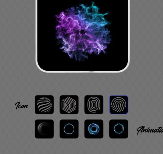 Image trying to communicate "Change the icon and animation for fingerprint unlock in Vivo smartphones"