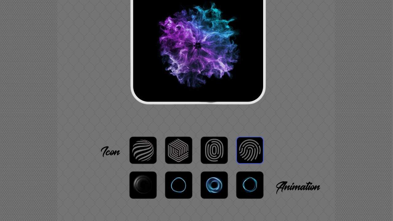 Image trying to communicate "Change the icon and animation for fingerprint unlock in Vivo smartphones"
